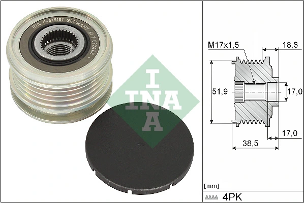 Alternator Freewheel Clutch